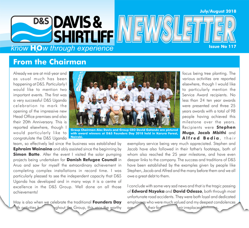 Davis and Shirtliff Newsletter 117