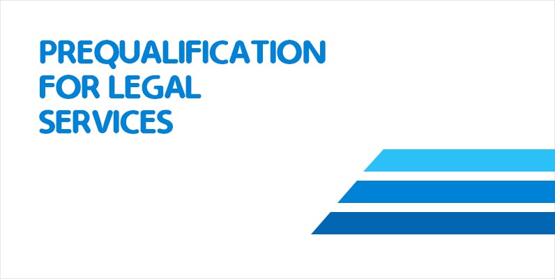 Pre-qualification for Legal Services Banner