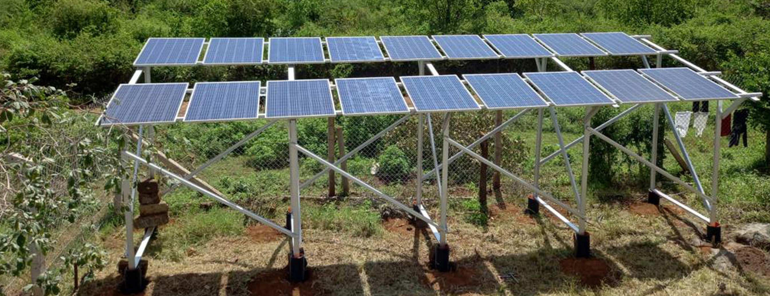 Solar panels used for pumping water, Loise encourages irrigation using solar pumps